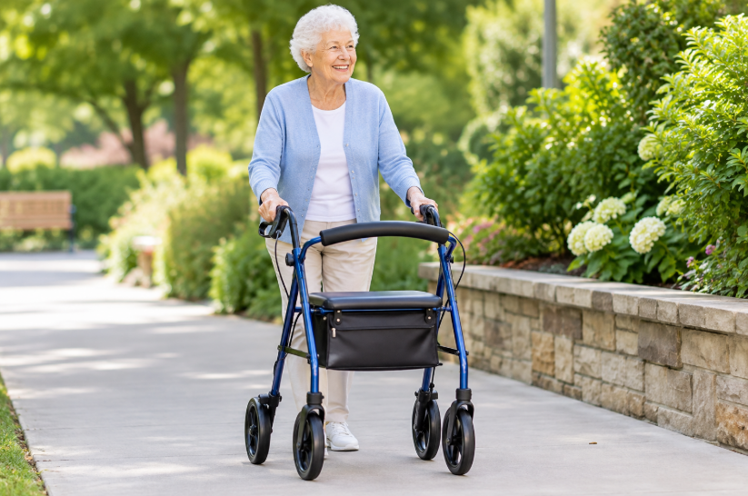 senior walker mobility
elderly rollator